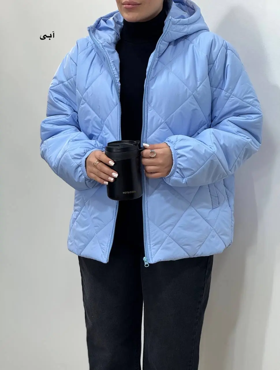 کاپشن زنانه کلاهدار هلیا